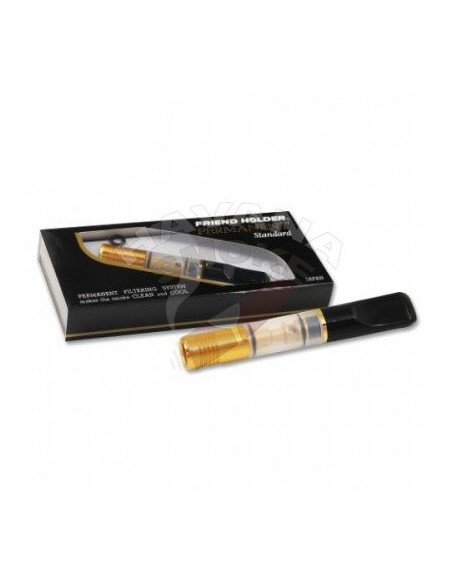 МУНДШТУК Friend Holder Permanent-Standart gold PM-10S - купить в интернет-магазине Havana Smoke