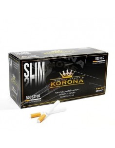 Сигаретные гильзы Korona - Slim (500 шт) - купить в интернет-магазине Havana Smoke