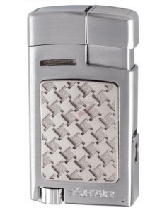 Зажигалка Xikar 524 SLH Forte Silver Houndstooth - купить в интернет-магазине Havana Smoke