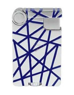 Зажигалка Xikar 583CSBL Crossover Chrome Silver / Blue - купить в интернет-магазине Havana Smoke