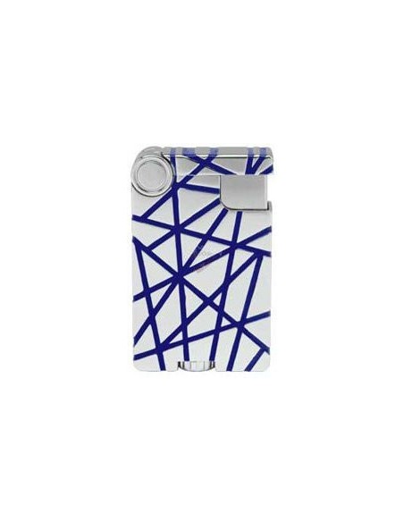 Зажигалка Xikar 583CSBL Crossover Chrome Silver / Blue - купить в интернет-магазине Havana Smoke