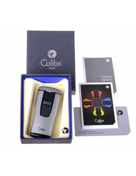 Зажигалка сигарная Colibri Monaco, серый металлик LI880T6 - купить в интернет-магазине Havana Smoke