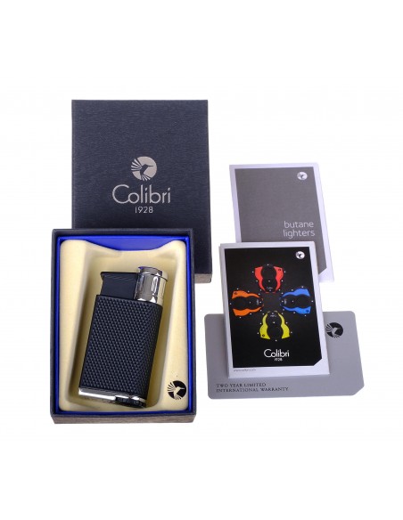 Зажигалка сигарная Colibri Evo, черная-хром LI520C4 - купить в интернет-магазине Havana Smoke