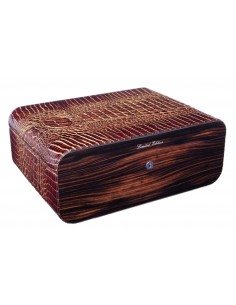 Хьюмидор Gentili Croco Dark на 75 сигар Limited Edition - купить в интернет-магазине Havana Smoke