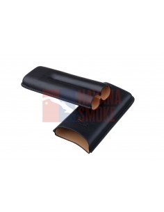 Чехол P&A на 2 сигары Cohiba Behike 56 (диаметром до 24 мм), кожа, черный T1351-black - купить в интернет-магазине Havana Smoke