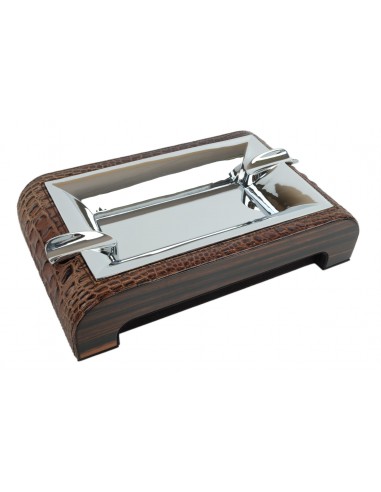 Пепельница настольная Gentili Croco Brown - купить в интернет-магазине Havana Smoke