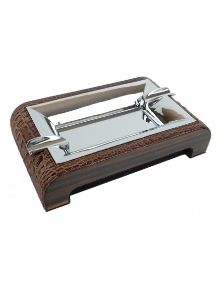 Пепельница настольная Gentili Croco Brown - купить в интернет-магазине Havana Smoke