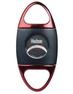 10964 Гильотинка для сигар HADSON черная матовая/красная - купить в интернет-магазине Havana Smoke