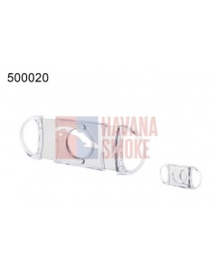 50002A Гильотинка для сигар c 2-мя лезвиями прозрачная - купить в интернет-магазине Havana Smoke