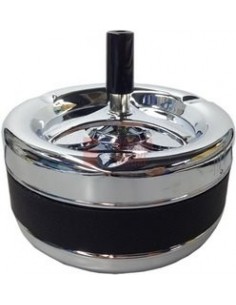 06017 Пепельница вращающаяся 130 мм черная ПВХ - купить в интернет-магазине Havana Smoke