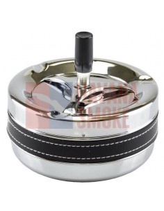 06034 Пепельница вращающаяся 130 мм круглая черная ПВХ - купить в интернет-магазине Havana Smoke