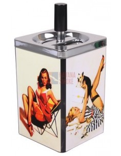 22541 Пепельница вращающаяся квадратная Dolly - купить в интернет-магазине Havana Smoke