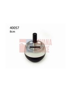 40057А Пепельница вращающаяся черная/хром 80 мм - купить в интернет-магазине Havana Smoke