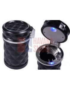 510941 Пепельница для автомобиля черная (высота 11см, диам. 7см) - купить в интернет-магазине Havana Smoke