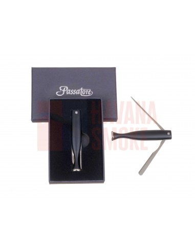 Тампер трубочный Passatore в подарочной упаковке, синий металлик 491-148 - купить в интернет-магазине Havana Smoke