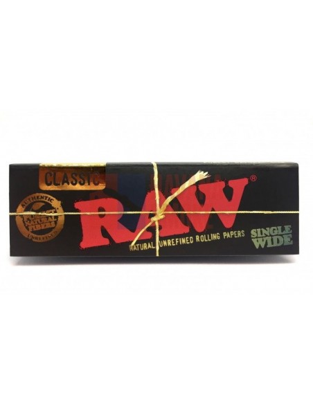 Сигаретная бумага RAW SINGLE WIDE BLACK (50пач х50лист) - купить в интернет-магазине Havana Smoke