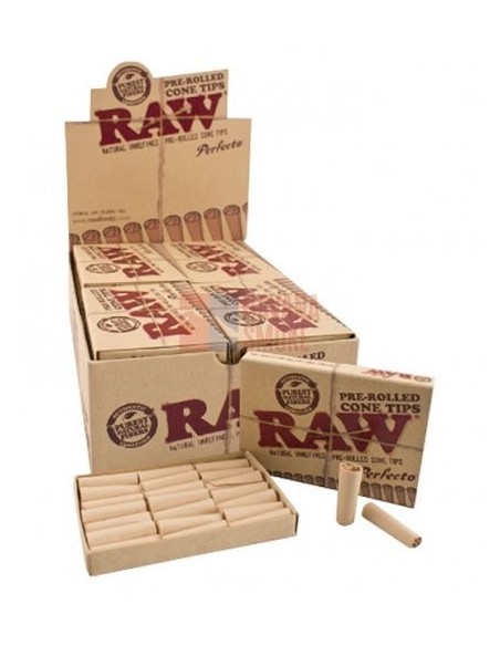Сигаретные фильтры RAW PREROLLED CONE TIPS бумажные конические (20пач x21шт) - купить в интернет-магазине Havana Smoke