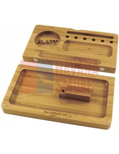 Набор для скручивания сигарет, дерево RAW TRAY BAMBOO FLIP - купить в интернет-магазине Havana Smoke
