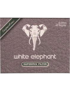Фильтры для трубок WHITE ELEPHANT 9mm (угольные/пенка) 10x40шт - купить в интернет-магазине Havana Smoke