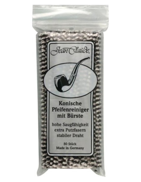 Ерши для трубок JEAN CLAUDE черно/белые абразивные 17 см (80 шт) - купить в интернет-магазине Havana Smoke