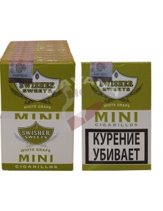 Сигариллы Swisher Sweets White Grape Mini Cigarillos - купить в интернет-магазине Havana Smoke