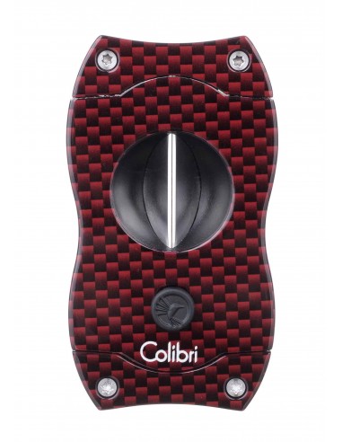 Гильотина Colibri V-cut, красный карбон CU300T22 - купить в интернет-магазине Havana Smoke