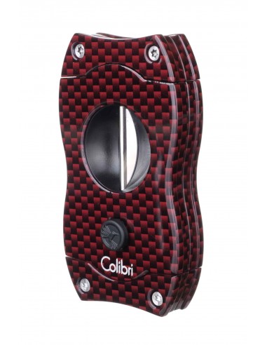 Гильотина Colibri V-cut, красный карбон CU300T22 - купить в интернет-магазине Havana Smoke