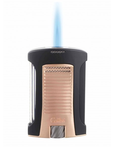 Зажигалка сигарная Colibri Daytona, черная-розовое золото LI770T17 - купить в интернет-магазине Havana Smoke