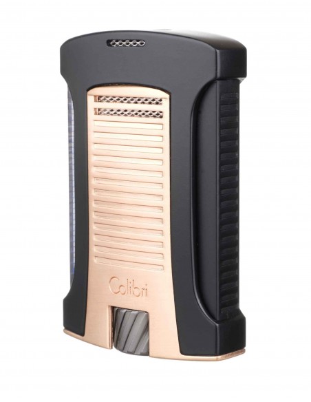 Зажигалка сигарная Colibri Daytona, черная-розовое золото LI770T17 - купить в интернет-магазине Havana Smoke