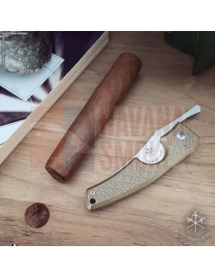 Сигарный нож Le Petit Brass Leaf - купить в интернет-магазине Havana Smoke