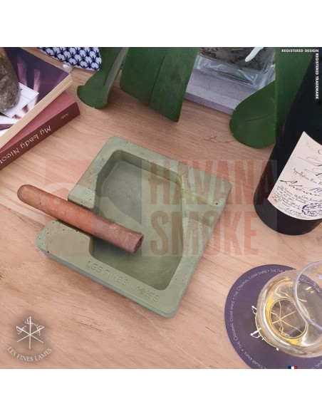 Пепельница LES FINES LAMES DYAD GREEN на 2 сигары - купить в интернет-магазине Havana Smoke