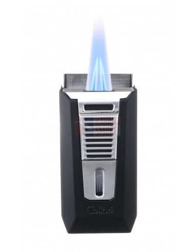 Зажигалка сигарная Colibri Slide (двойное пламя), черная-хром - купить в интернет-магазине Havana Smoke