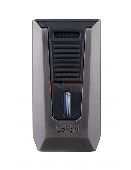 Зажигалка сигарная Colibri Slide (двойное пламя), черная-оружейная сталь LI850T12 - купить в интернет-магазине Havana Smoke