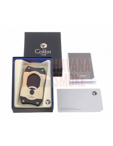 Гильотина Colibri S-cut, золото CU500T16 - купить в интернет-магазине Havana Smoke