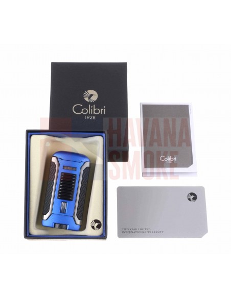 Зажигалка сигарная Colibri Apex, синяя - купить в интернет-магазине Havana Smoke