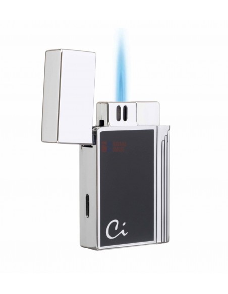 Зажигалка Caseti сигарная, турбо, черная - купить в интернет-магазине Havana Smoke