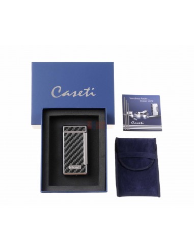 Зажигалка Caseti сигарная, турбо (двойное пламя), карбон - купить в интернет-магазине Havana Smoke