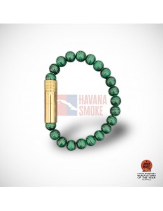 PUNCH BRACELET - Gold Malachite - купить в интернет-магазине Havana Smoke