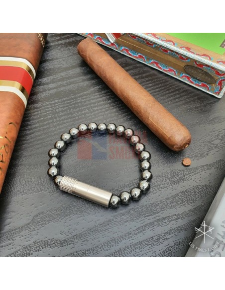 PUNCH BRACELET - Hematite - купить в интернет-магазине Havana Smoke