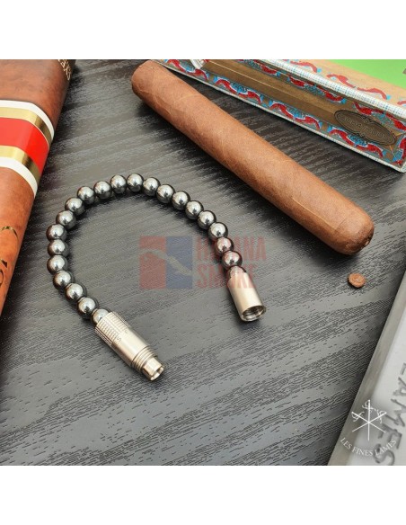 PUNCH BRACELET - Hematite - купить в интернет-магазине Havana Smoke