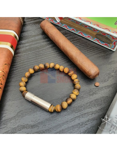PUNCH BRACELET - Connoisseur Matte Tiger Eye - купить в интернет-магазине Havana Smoke
