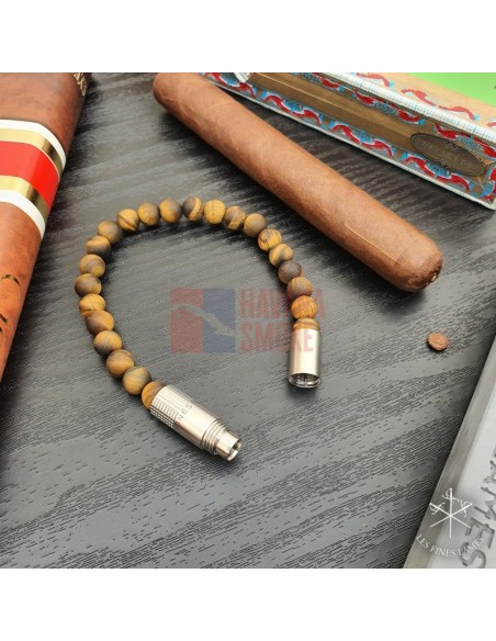 PUNCH BRACELET - Connoisseur Matte Tiger Eye - купить в интернет-магазине Havana Smoke