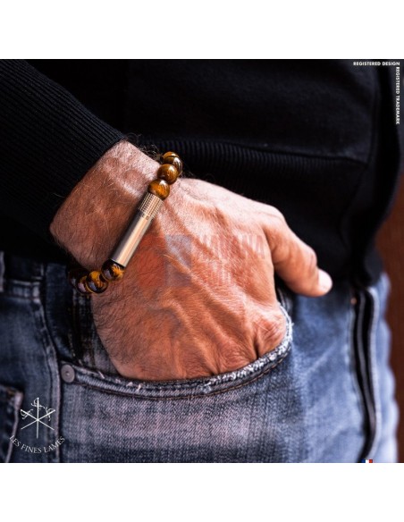 PUNCH BRACELET - Tiger Eye - купить в интернет-магазине Havana Smoke