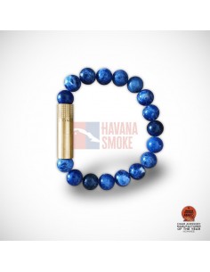 PUNCH BRACELET - Brass Sodalite - купить в интернет-магазине Havana Smoke