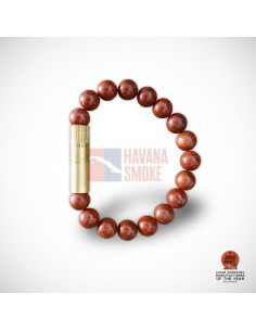 PUNCH BRACELET - Brass Red Jasper - купить в интернет-магазине Havana Smoke