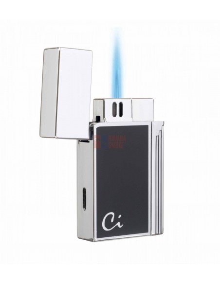 Зажигалка Caseti сигарная, турбо, черная - купить в интернет-магазине Havana Smoke
