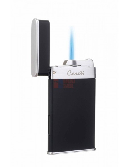 Зажигалка Caseti, турбо, тонкая, черная - купить в интернет-магазине Havana Smoke