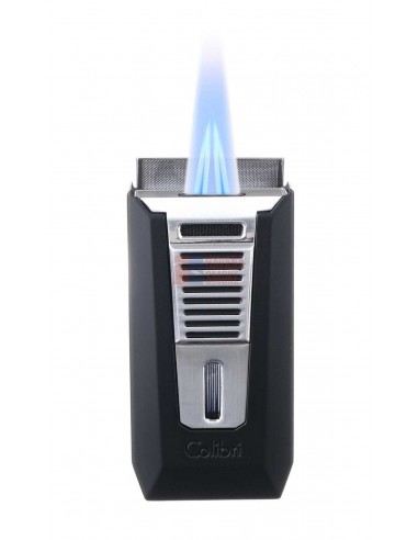 Зажигалка сигарная Colibri Slide (двойное пламя), черная-хром - купить в интернет-магазине Havana Smoke