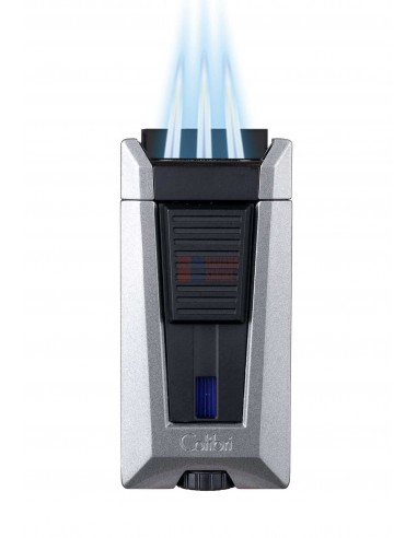 Зажигалка сигарная Colibri Stealth (тройное пламя), серый металлик - купить в интернет-магазине Havana Smoke