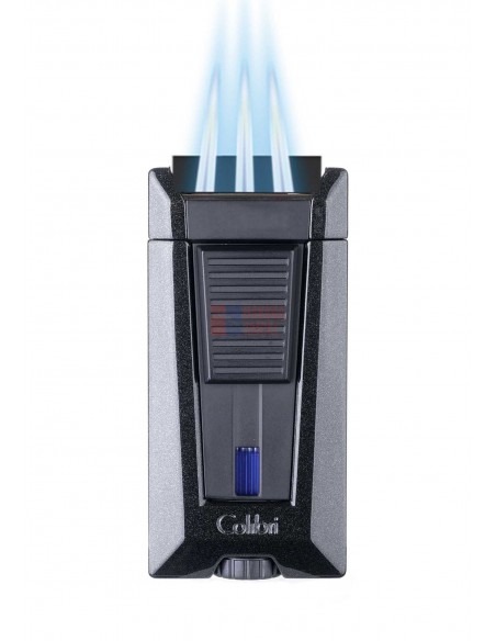 Зажигалка сигарная Colibri Stealth (тройное пламя), черный металлик - купить в интернет-магазине Havana Smoke
